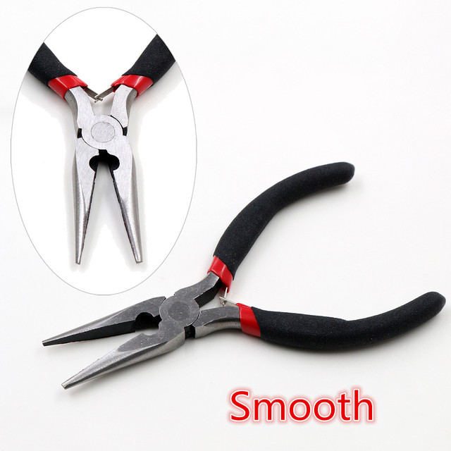 Piece Stainless Steel Needle Nose Pliers Jewelry Making Hand Tool Black 12.5cm