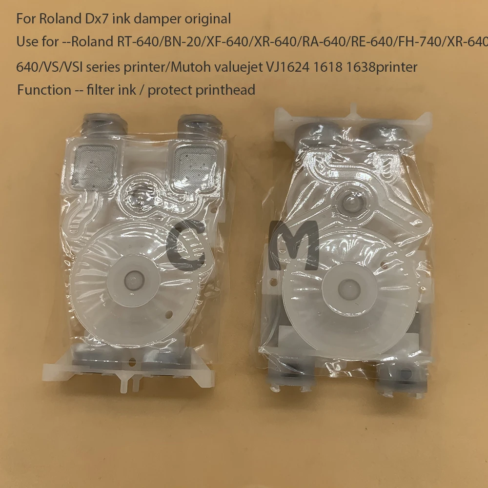 Amortecedor de Cabeças de Impressão Dx7 para Roland Original Ra640 Rf640 Xf640 Re640 Fh740 Vs640 Bn20 Mutoh Vj1638 Impressora Dx6 1pc