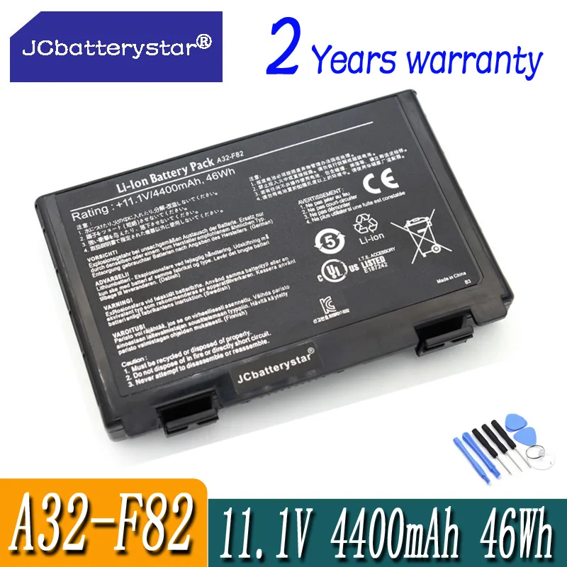 Аккумулятор для ноутбука JC, фреза для Asus F52 F82 K40 K40lJ K40lN A32-F82 S K40E K50 K50ij K51 K60 K61 K6C11 K70 K70AS K401J-E1 K7010