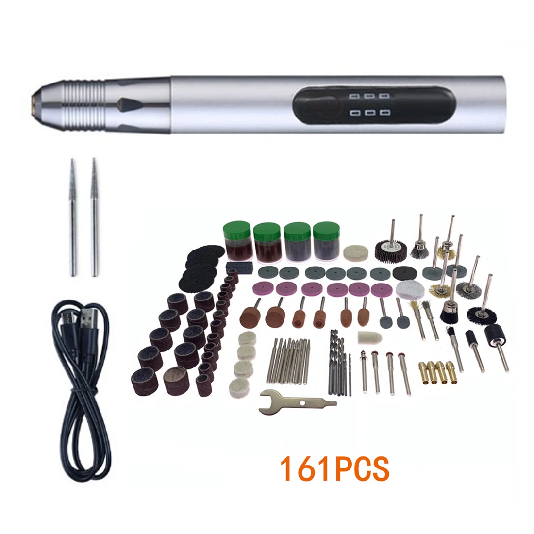 

USB Cordless Rotary Tool Kit Woodworking Engraving Pen DIY For Jewelry Metal Glass Mini Wireless Drill