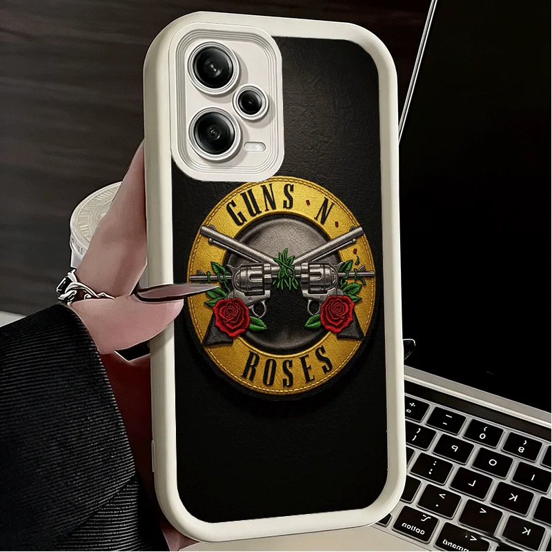 Stylish Soft Protective Phone Case with Rock Band Design