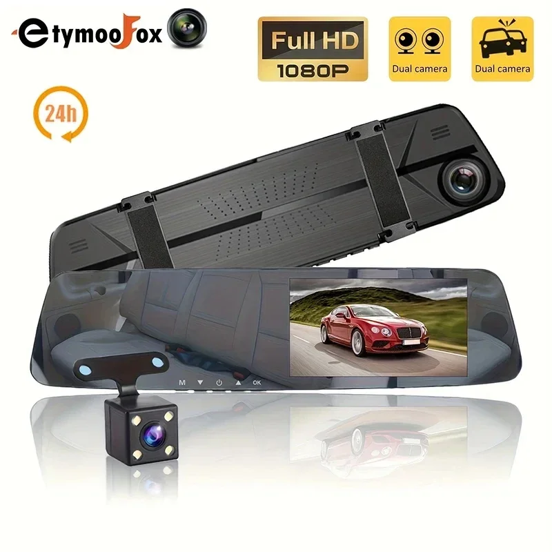 

Dash Cam Rear View Mirror Camera HD 1080P Dual Lens Video Black Box Car DVR Dash Camera Loop Recording car accessories tools