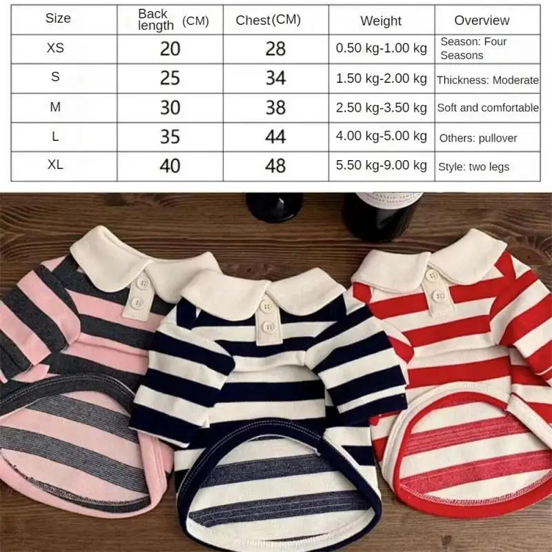 슈나우저 테디 요크 셔 셔츠, 원피스 스트라이프 반려동물 티셔츠, 강아지 코스튬, 부드러운 풀오버, 강아지 세트, 여름