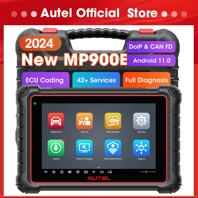 Autel MaxiPRO MP900E MP900 E OBD2 Scanner Diagnostic Tools Bi-Directional Key Coding Up of MP808 BT PRO MS906