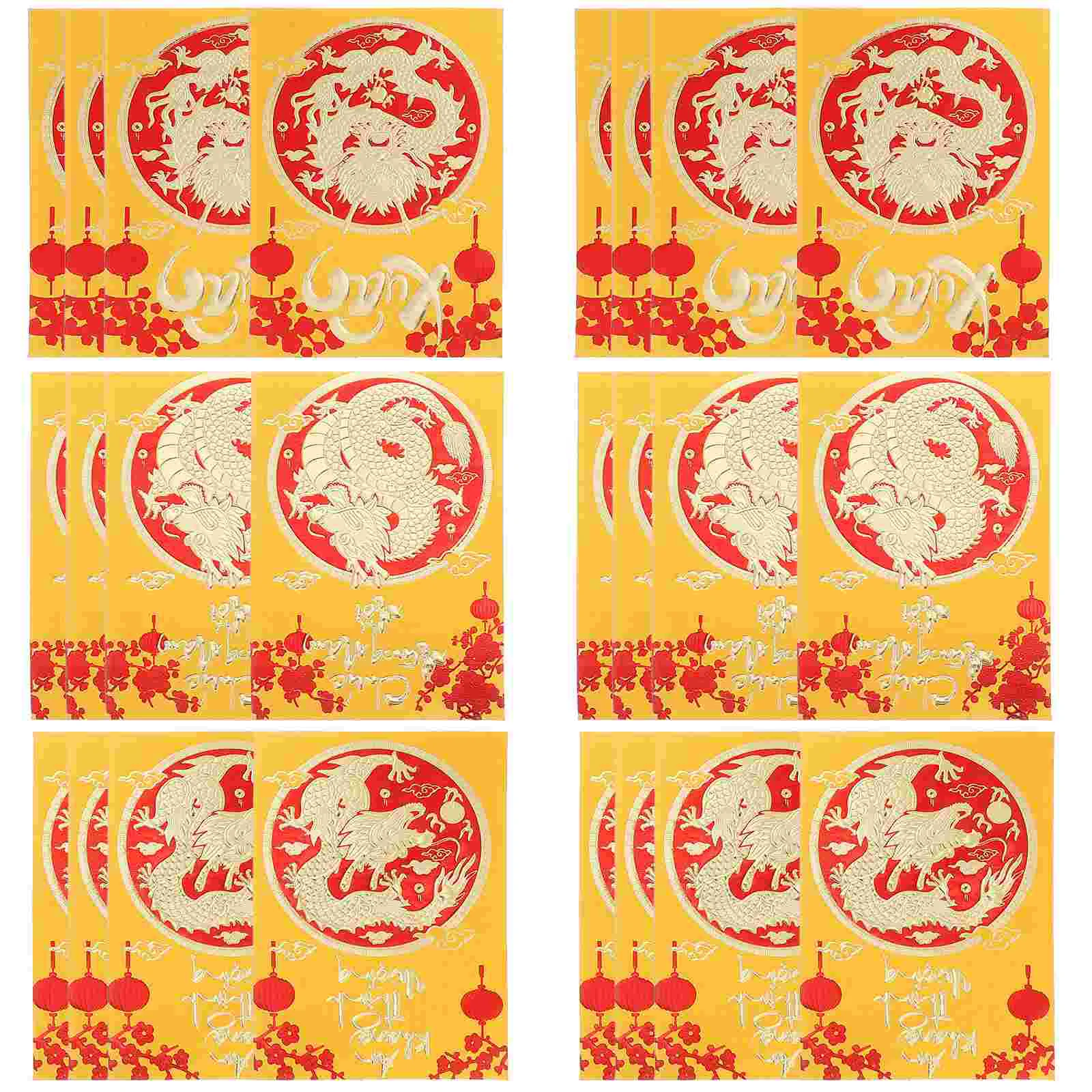 

Multi-trick Red Money Envelopes The New Year Lucky Money Pockets Of The Dragon 2024 of Dragon Luck Money Envelopes Chinese New