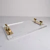 Nordic Transparent Acrylic Tray Cosmetic Jewelry Storage Box Home Decor Perfume Aromatherapy Ornaments Rectangle Storage Tray 3
