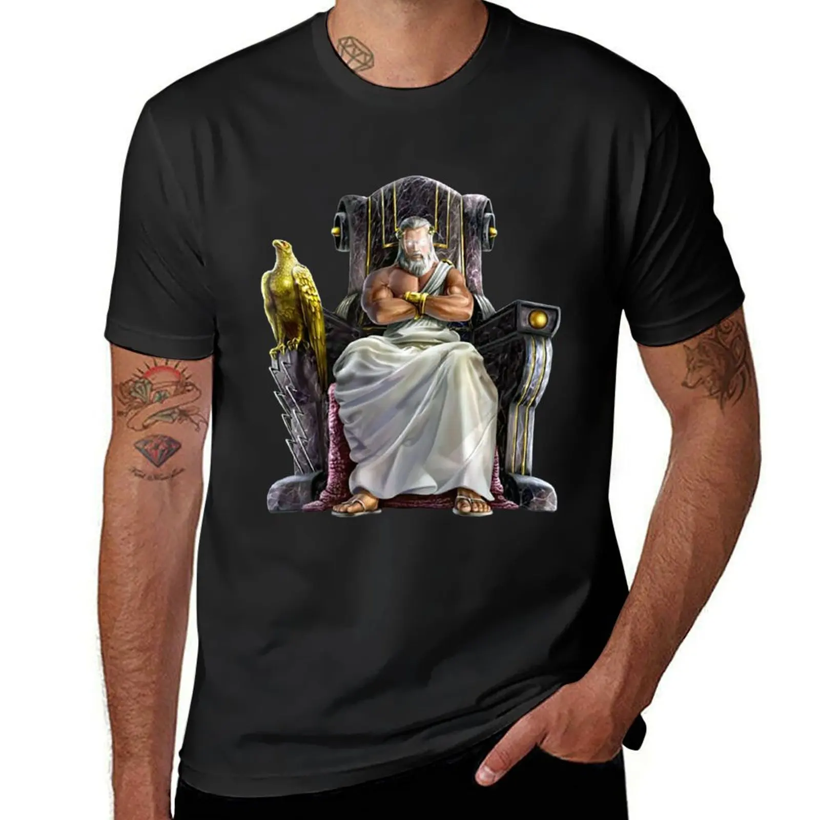 

Zeus Throne T-Shirt kawaii clothes sweat Short sleeve tee men t shirts