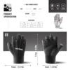 1Pair Outdoor Sports Breathable Stretch Fabric Silicone Non-slip Half Finger Gloves 2
