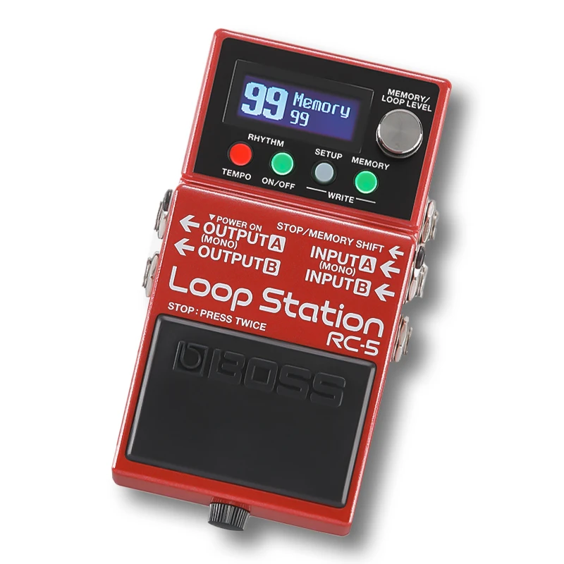 

BOSS RC-5 Loop Station Guitar Pedal 32 Bit AD/DA 99 Phrases Storage 57 Rhythms 7 Rhythm Sets Guitar Accessories