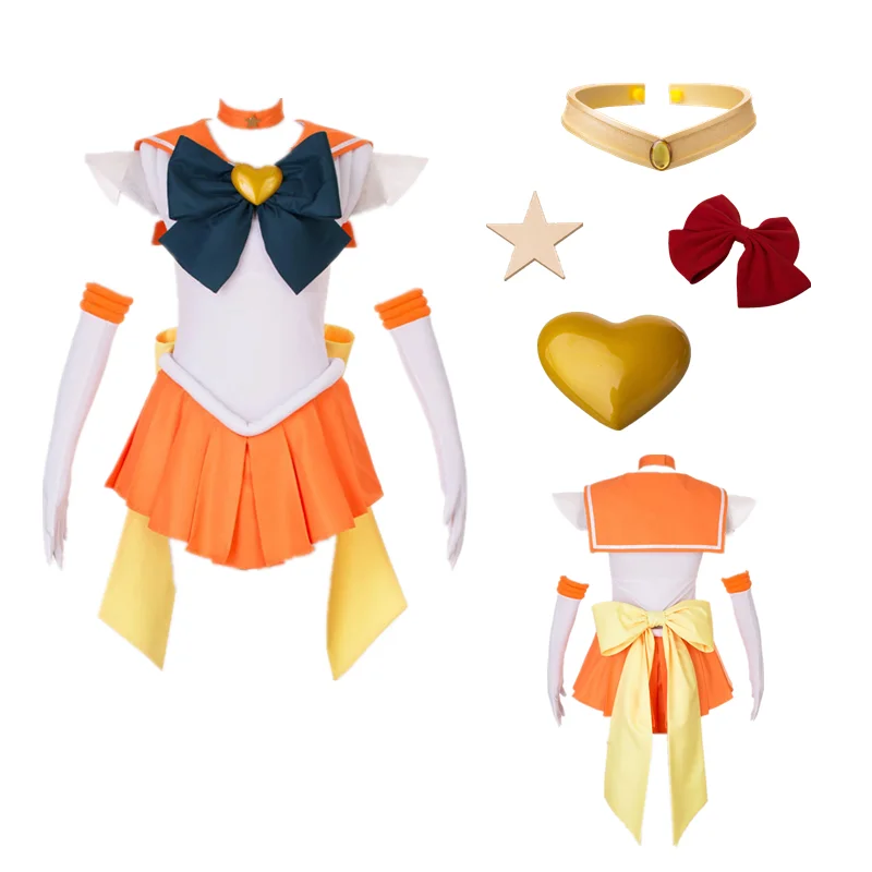 

Anime Cosplay Sailor Stars Venus Minako Aino SuperS version of the battle suit Halloween Cosplay Costume Aino Minako