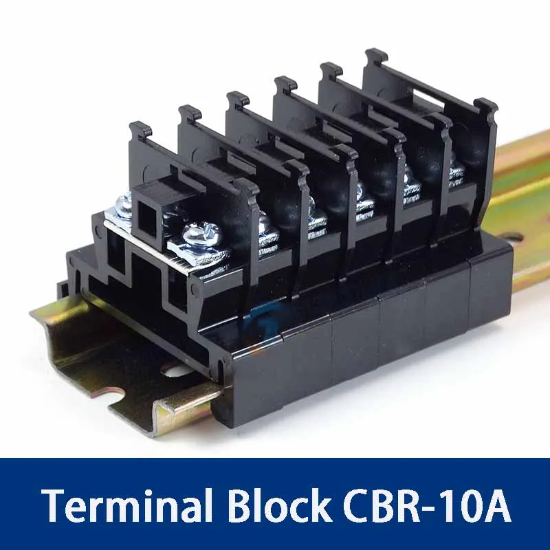 

1 PCS Terminal Post Combination TBR Card Rail 10A Crimp Terminal Baffle CBR Cabinet Fixtures 20A/30A/60A Row 100A Baffle
