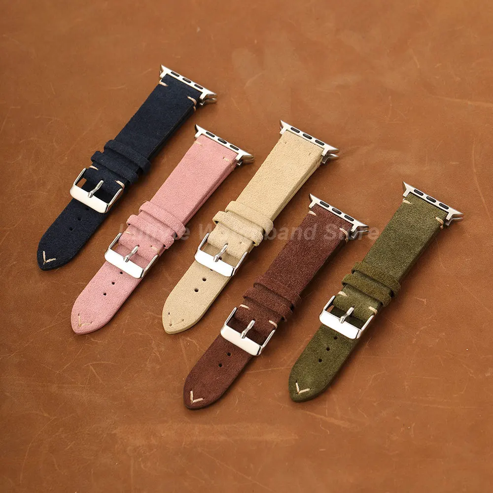 Luxurious Suede Leather Watch Strap Bracelet