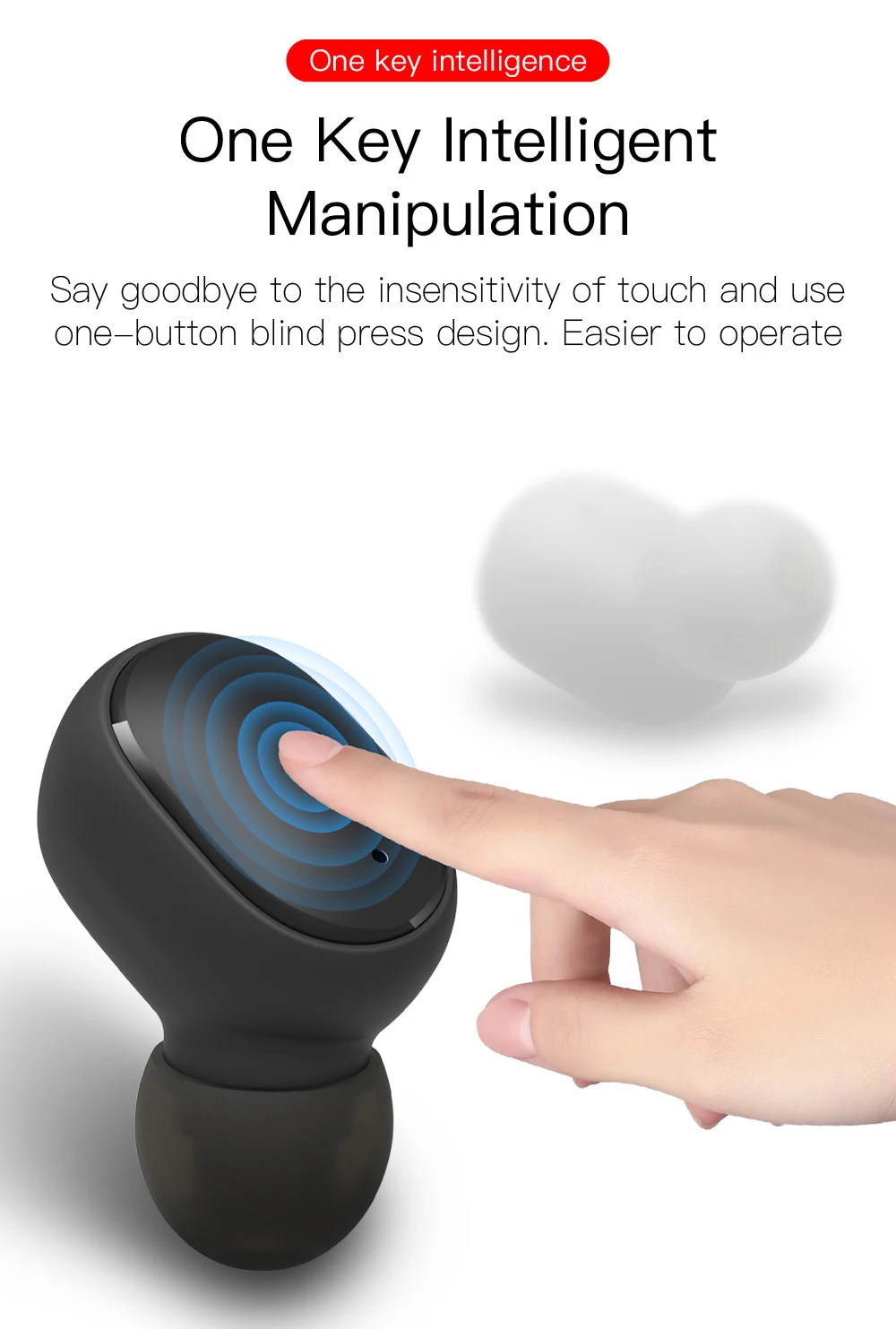 TWS Wireless Headphones with Mic Bluetooth Earphones Sport Running Headset for Apple iPhone Xiaomi Samsung Earbuds