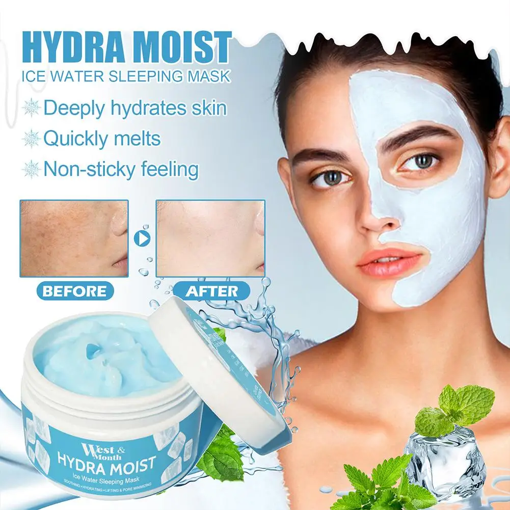 

Hydra Moist Ice Water Sleeping Mask Whitening Moisture Skin Sleeping First Mask Facial Products Mask Care Repair Mask Aid N F3P2