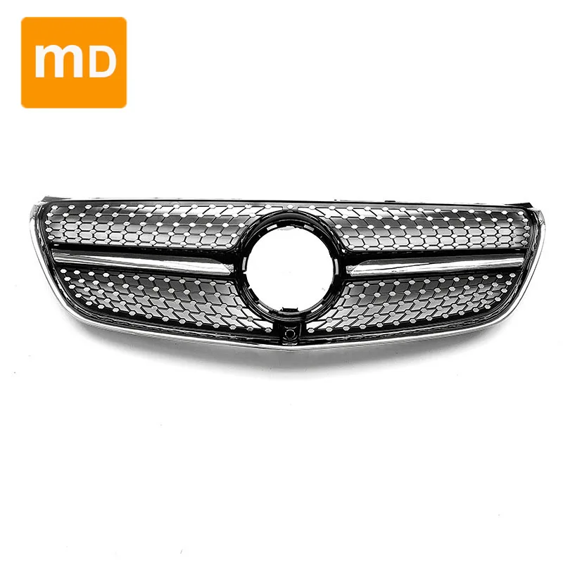 Glossy-Black-Radiator-Grilles-For-2016-2020-V-Class-V250-V260-W447-W448 ...
