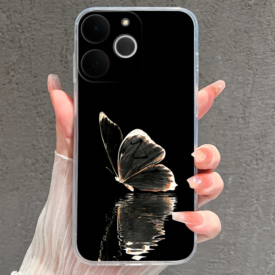 Cat Whale Anti-Fingerprint Transparent Phone Case