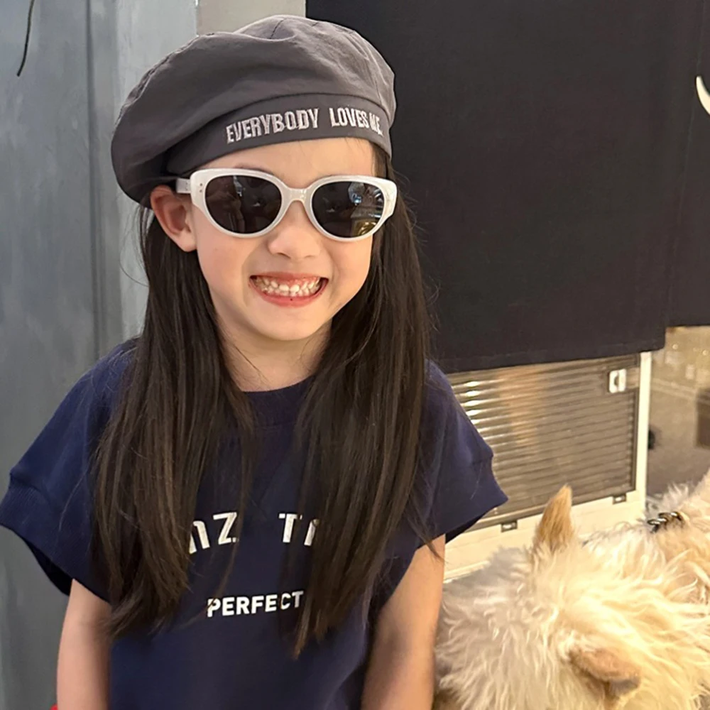 Retro sunblock sunglasses kids anti-UV polarizing glasses