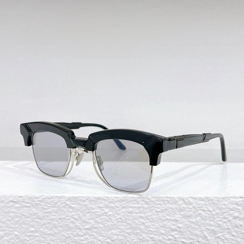 

KUB Maske N6 Luxury Brand Sunglasses Men Fashion Half Frame Eyeglasses UV400 Outdoor Handmade Women Trendy SUN GLASSE