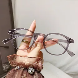 Stylish Retro Round Anti - Blue Light Reading Glasses - High - Quality, Fashionable, and Personalized (GRAY)