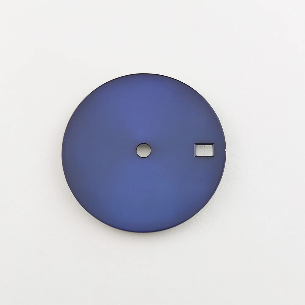Solid Color Watch Dial with Single Calendar Window, Customizable 28.5mm Dial