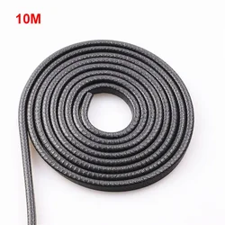 Automotive 10m Rubber Edge Protection Strip - Door & Side Trim Guard (Black 10M)