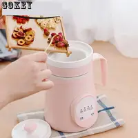 Ceramics Mini Electric Water Kettle Thermal Heating Cup Boiler Soup Health Pot Stew Porridge Noodle Slow Cooker Milk Heater 0.6L 2