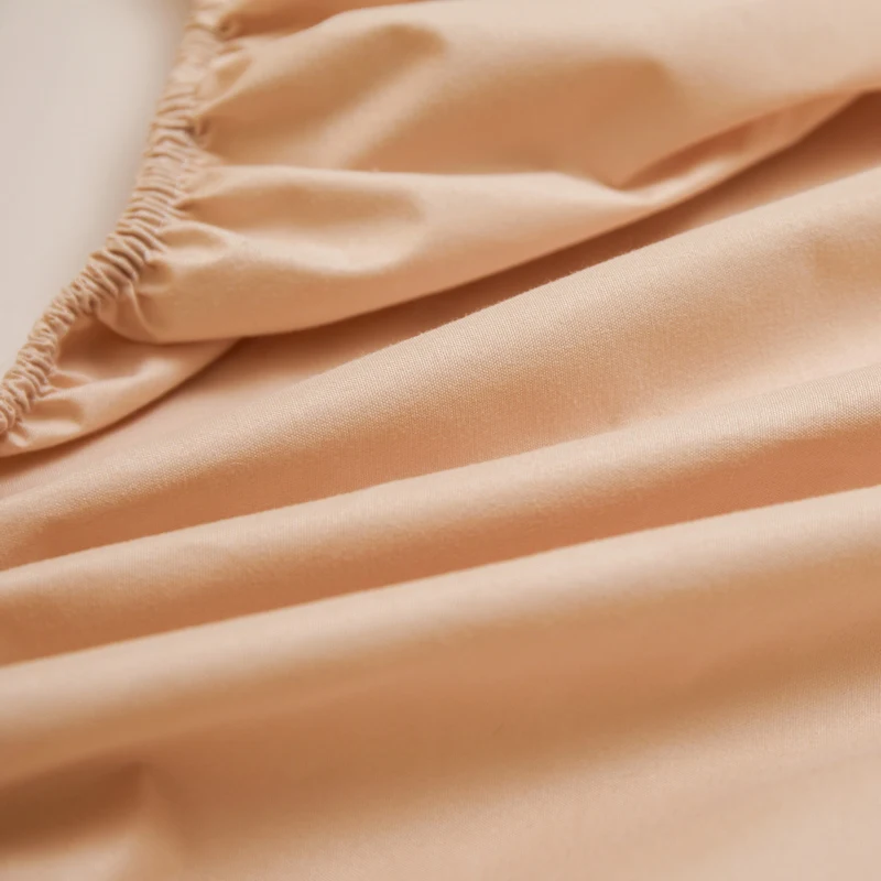 Washed Cotton Waterproof Bed Cover With Elastic Band Durable Non Slip Mattress Cover For Single Doubel Queen King Size Bed 5