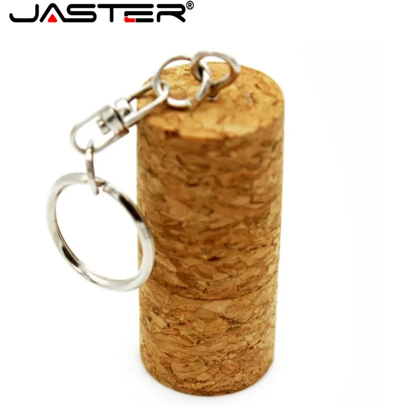 Ja- Pen Drive Usb em Cortiça de Madeira Memória Flash com Logo Personalizado Frasco de Madeira Macia Plugue de Memória 64gb 32gb Presente - Imagem 5