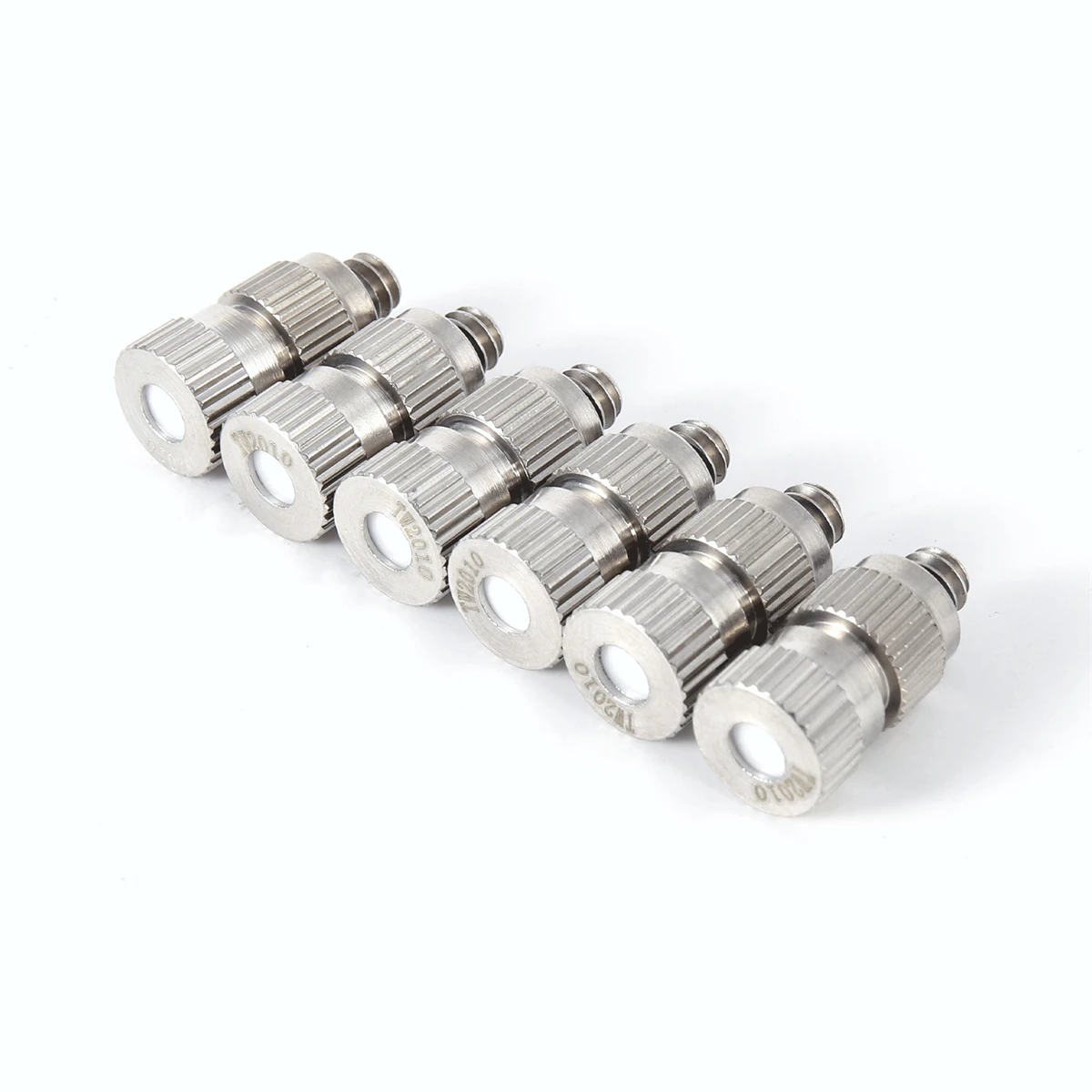 3/16 "Außengewinde Schnitts telle Messing vernickelte Zerstäubung sdüsen öffnung 0,1-0,5mm zweistufiger Hochdrucks prühkopf Stk – Detail 7
