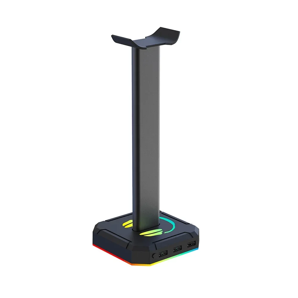 

Headset Support Stand Space Saving Desktop Organizer Vertical Bracket Hanger RGB Backlight Headphone Stand Holder Rack