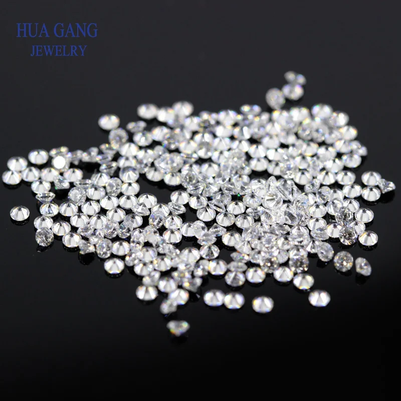 1000pcs/bag AAAAA Grade White 0.8~5.0mm Loose Zircon Stone Brilliant Round Cut Cubic Zirconia Stones For Jewelry Making DIY 6