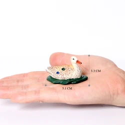 Farmyard Poultry Animal Figurines - Home Decoration Ornaments (Duck -3)