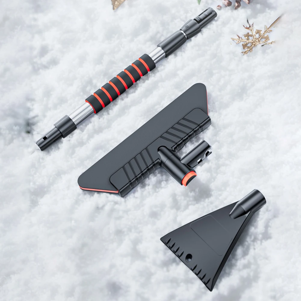 3 in 1 winter snow remover brush windshield defrost broom ice scraper tool car accessories extendable handle