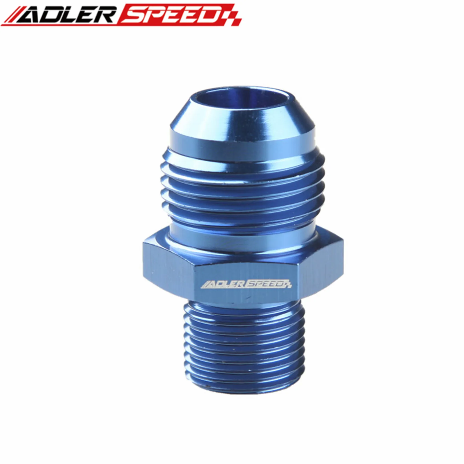 ADLERSPEED 범용 -10 AN AN10 수-1/2 BSP BSPP 스트레이트 어댑터 피팅 검정색/파란색/은색