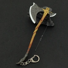 God of War Kratos Leviathan Axe Weapon Peripheral Game Anime Metal Katana Sword Samurai Keychain Weapon Model Toys for Boy Gift