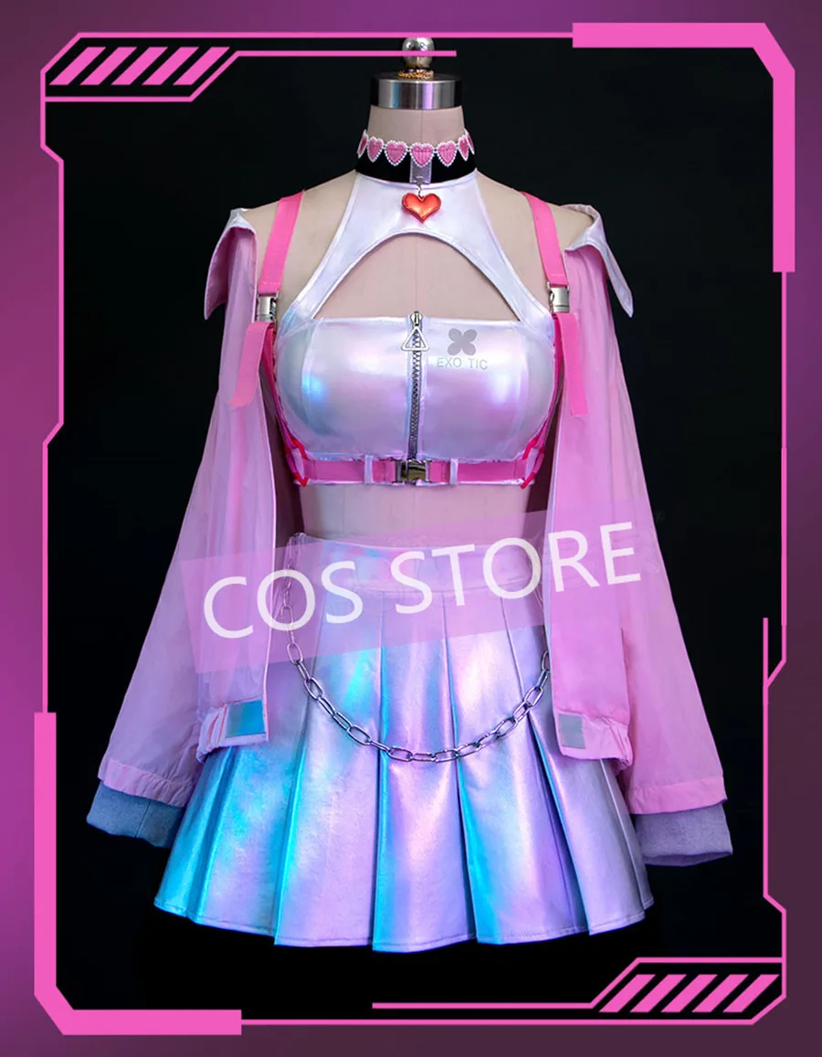 

NIKKE The Goddess Of Victory Viper Cosplay Costume Game Suit Lovely Pink Halloween Party Role Play Outfit Women Clothing