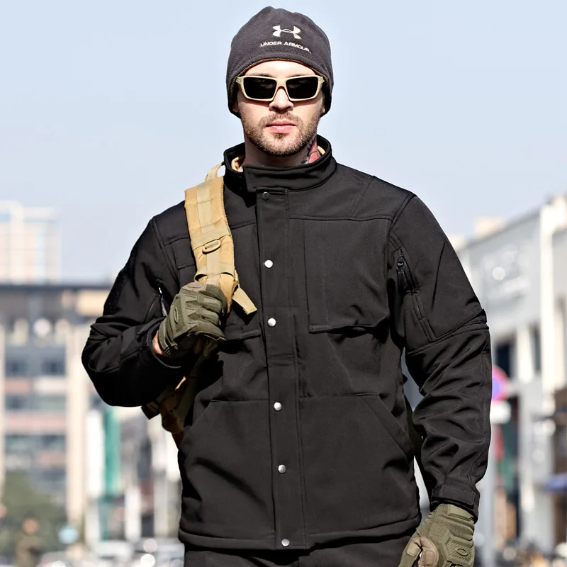 Waterproof Shark Skin Tactical Sets Mens Fleece Soft Shell Combat Jackets windproof Warm Cargo Pant 2 Piece Set waterproof hiking jackets,waterproof jacket,waterproof coats,softshell jackets,tactical combat suit