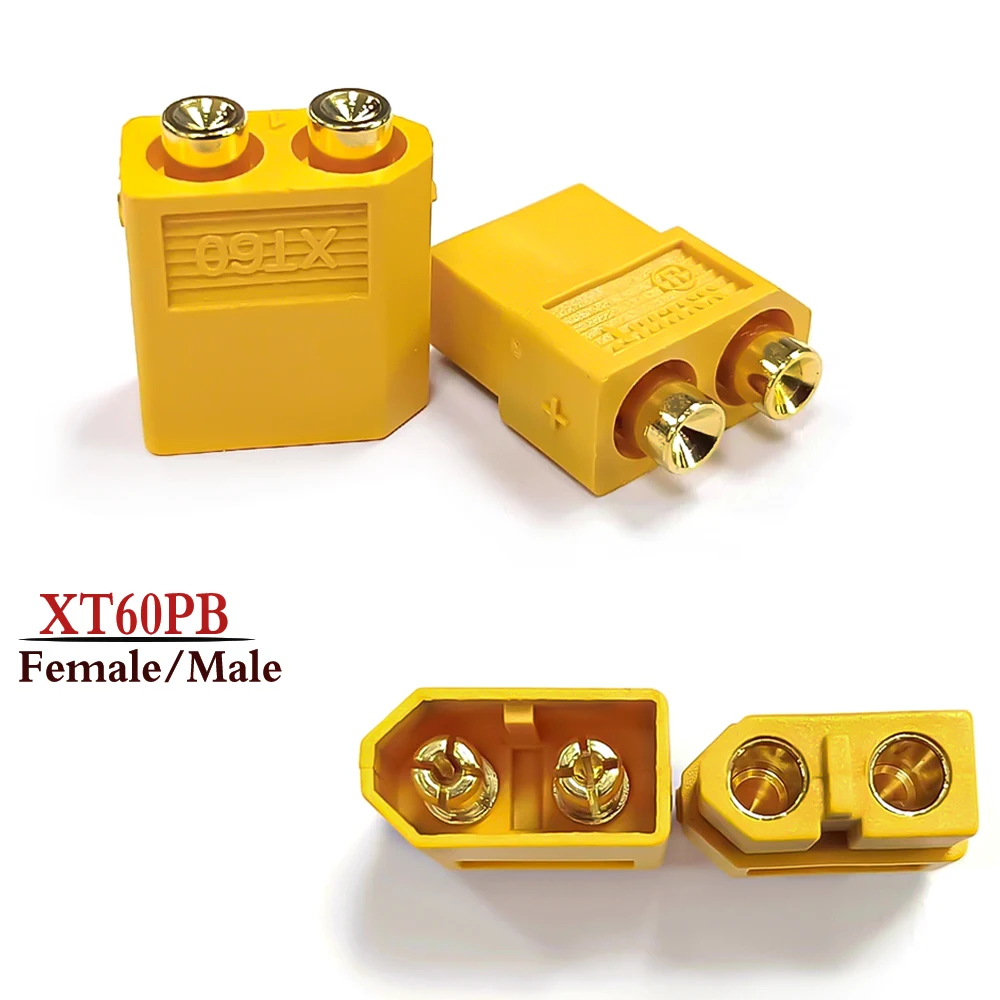 Amass XT60 XT60H XT60U XT60PW XT60PB XT60PT XT90 10/20/50Pairs Male Female Bullet Cnnectors Plug with Sheath for RC Lipo Battery – Image 2