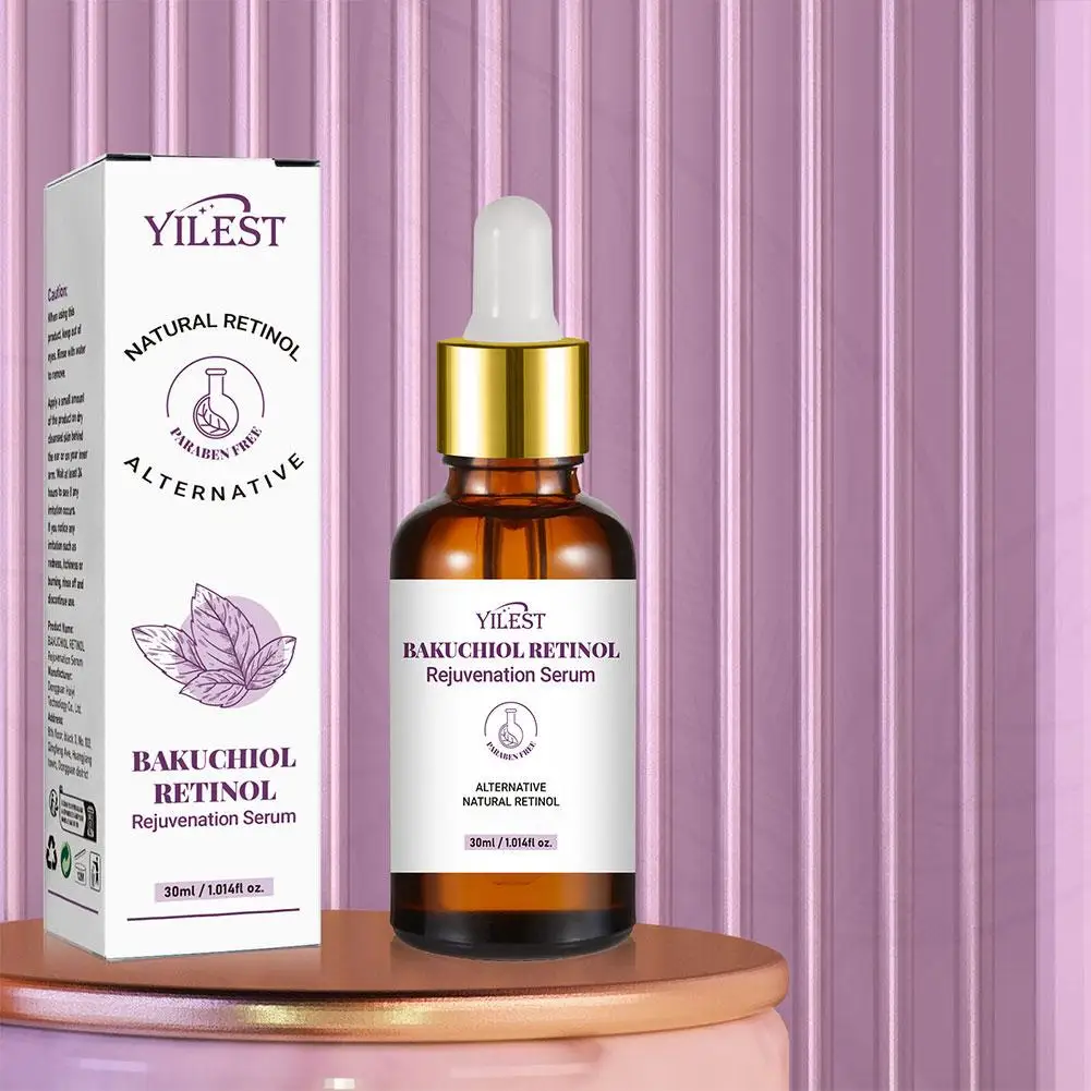 2PCS Bakuchiol Retinol Rejuvenation Serum For Face Minimize Wrinkles Retinol & Vitamin Face Serum Korean, Skin Firming Care 30ml