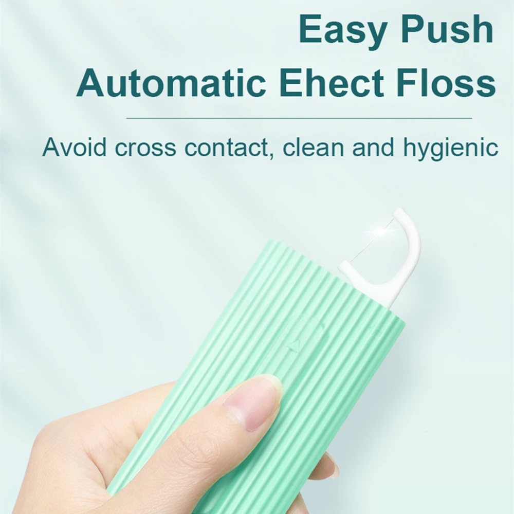 Dental Floss Push Pull Portable Dental Floss Storage Box Hilo Floss Teeth Cleaning Tooth Pick Disposable Toothpicks With Teeth Sticks