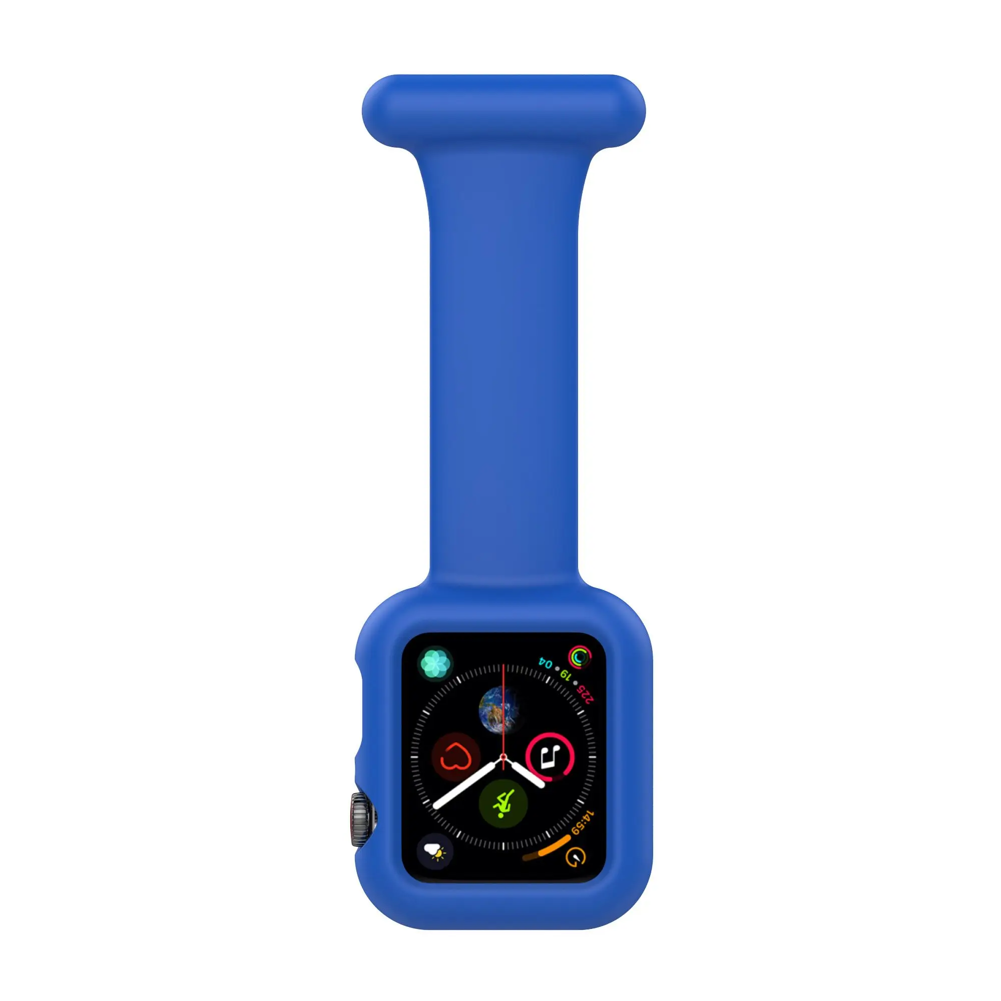 Soft Protector Watch Accessories Silicone Strap Nurse Silicone Frame Pin Bracelet For Apple Watch 7 6 SE 5 4 3