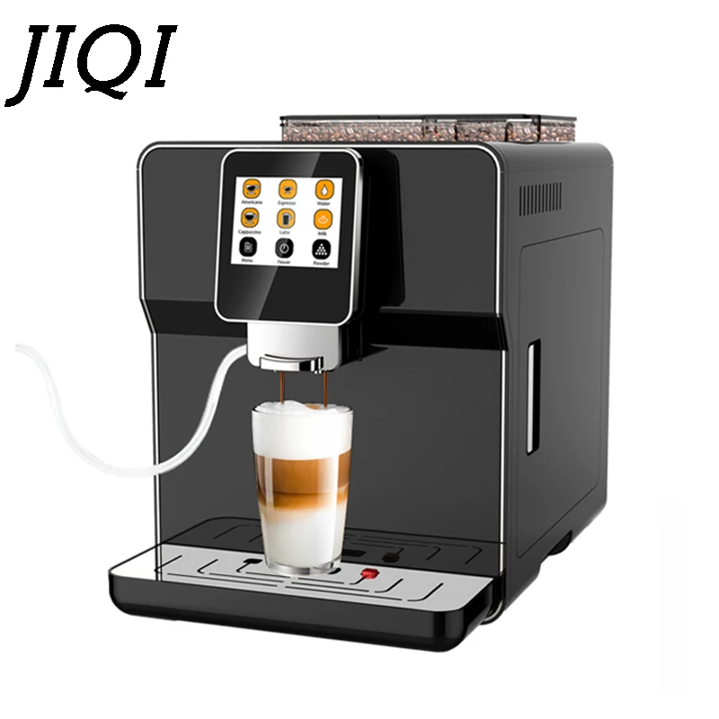 Machine à cappuccino de cuisine avec broyeur de grains de café, mousse de  lait, mousseur à bulles, expresso italien automatique, 73 pièces -  AliExpress