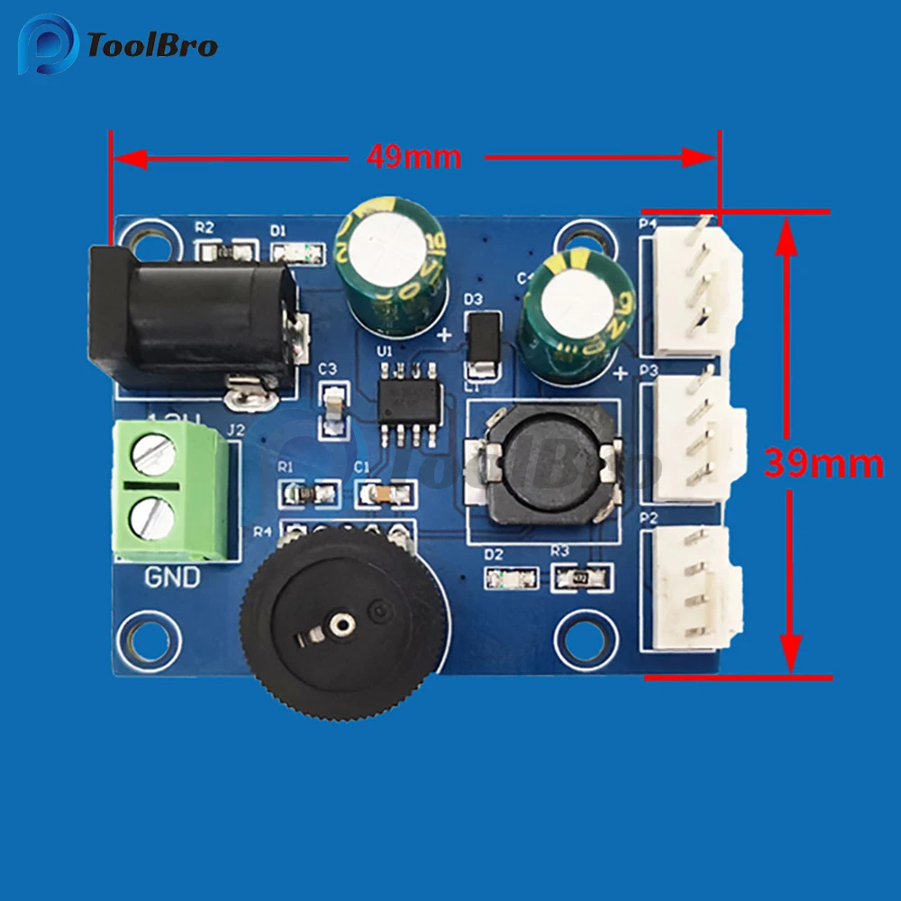 3CH 3A PWM PC Computer Chassis Fan Speed Controller Regulator Module DC 12V-24V to 0V-13V Step Down Buck Converter Board