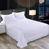 1PC Bed Sheets Polyester Cotton Washed Material Pure White Grey Blue Hotel Bed Sheets Single and Double Home Use (no Pillowcase) 2