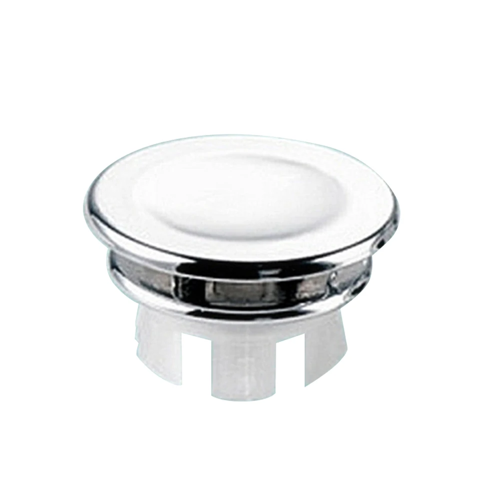 Sink Round Ring Overflow Spare Cover Tidy Chrome Trim Bathroom Ceramic Basin Overflow Decorative Cover Bathroom Accessories