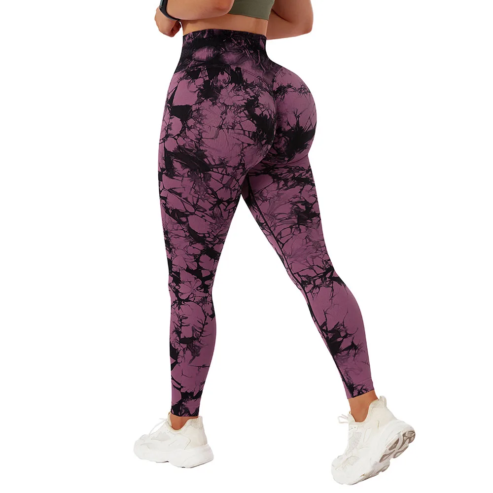 S74fb49341fa746a6b7fb7a62fbc79322z Seamless Leggings for Women Fitness Yoga Pants High Waist Tie Dye Legging Workout Scrunch Butt Lifting Sports Gym Tights Woman