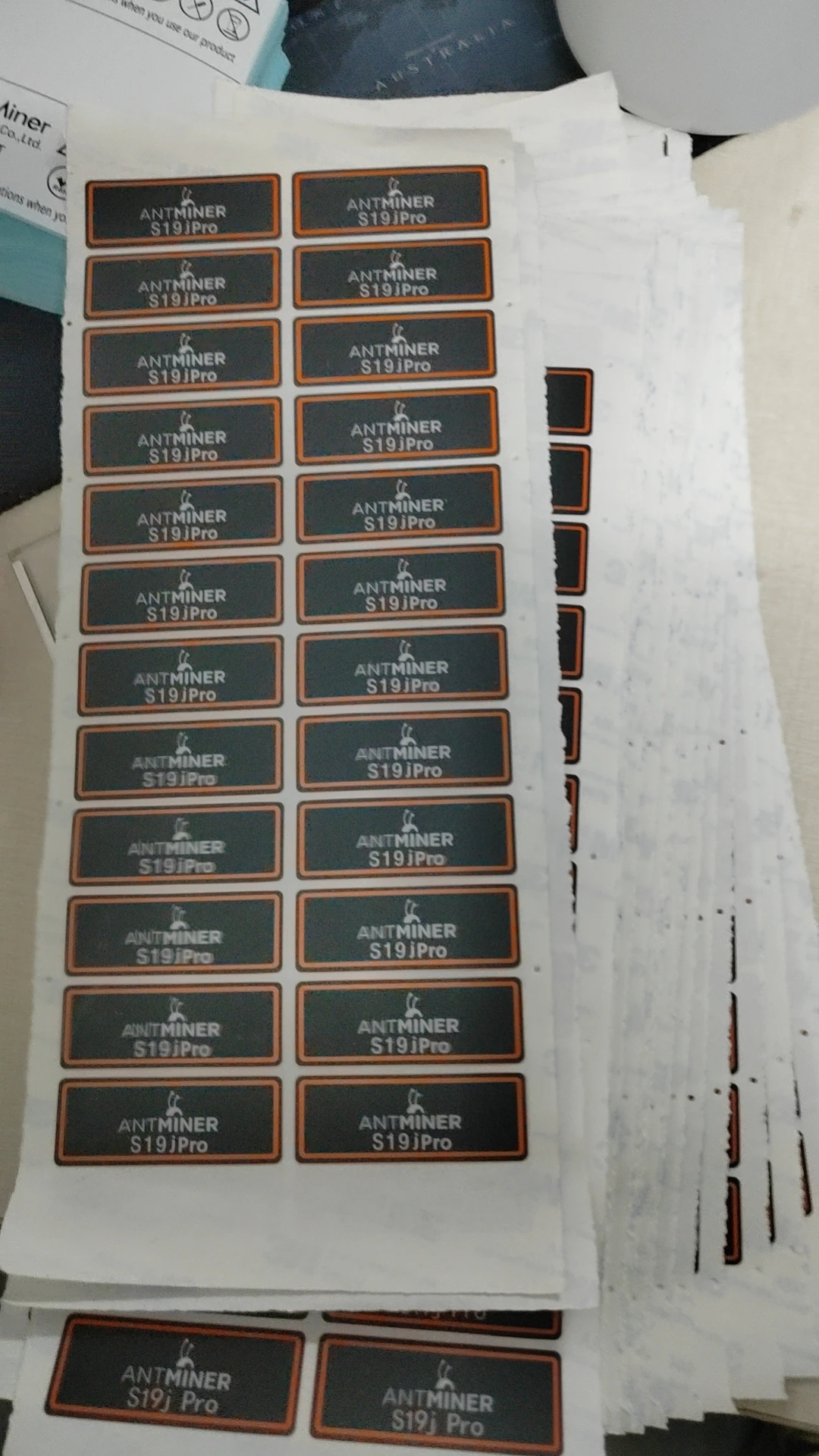 Etiqueta Série S19 Adesivos S19pro S19j Pro Etiqueta S19 10 Pcs