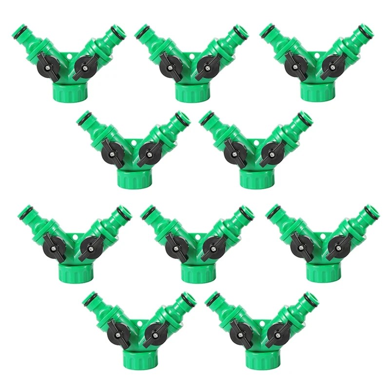 

10Pcs 20/25Mm Female Thread 2Way Water Valve Watering System Controller Switch Green