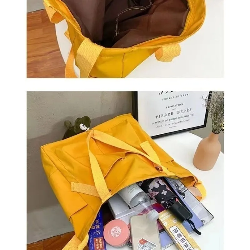 Waterproof nylon bag, large capacity, lightweight, multi-functional women's bag, one-shoulder crossbody bag, student class tutor