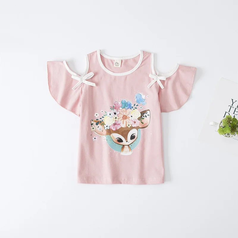 Kids Girl T Shirt Summer Baby Girls Cotton Tops Toddler Tees Clothes Children Clothing Unicorn T-shirts Short Sleeve Wear baby cotton t shirts	